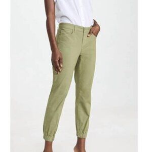 L'AGENCE Mirabel Mid-Rise Flight Pants Soft Army Size 26